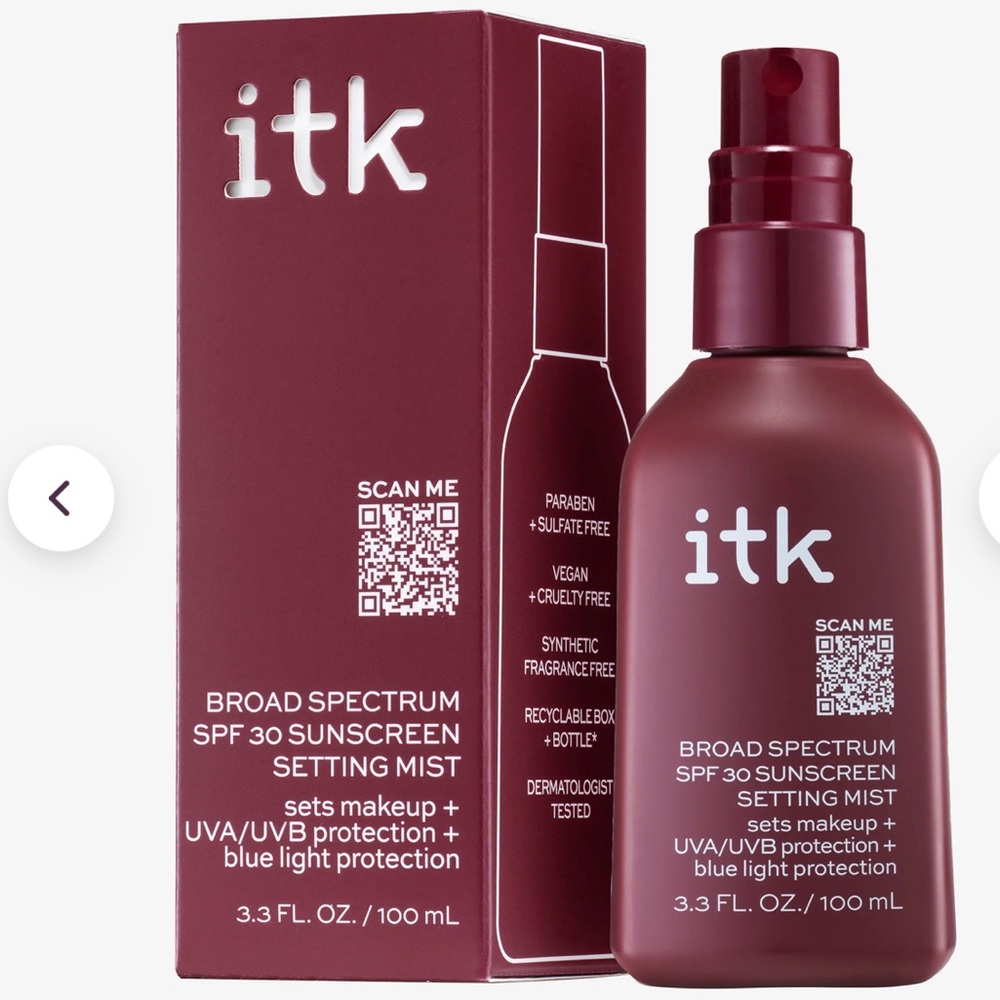 ‼️ SALE ‼️ ITK Sunscreen Face Setting Mist